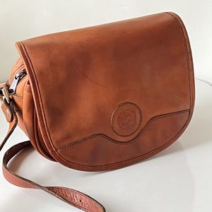 Axixie Brown Leather Bohemian Shoulder Bag Purse Made in Mexico